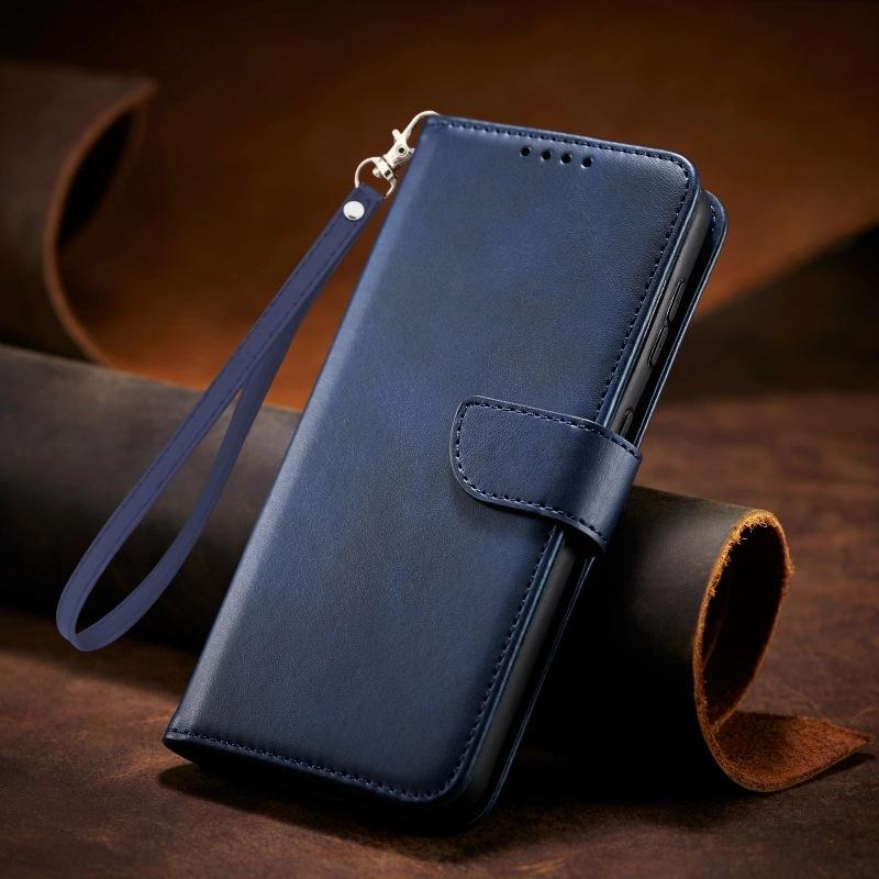Applicable to Samsung S26FE mobile phone case A27 clamshell leather case S25plus wallet S25 calf pattern S25ultra