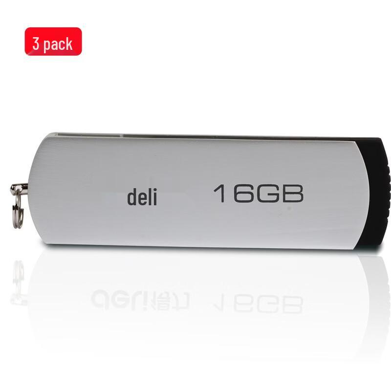Deli 3721 16GB USB 3.0 Metal Rotary Flash Drive