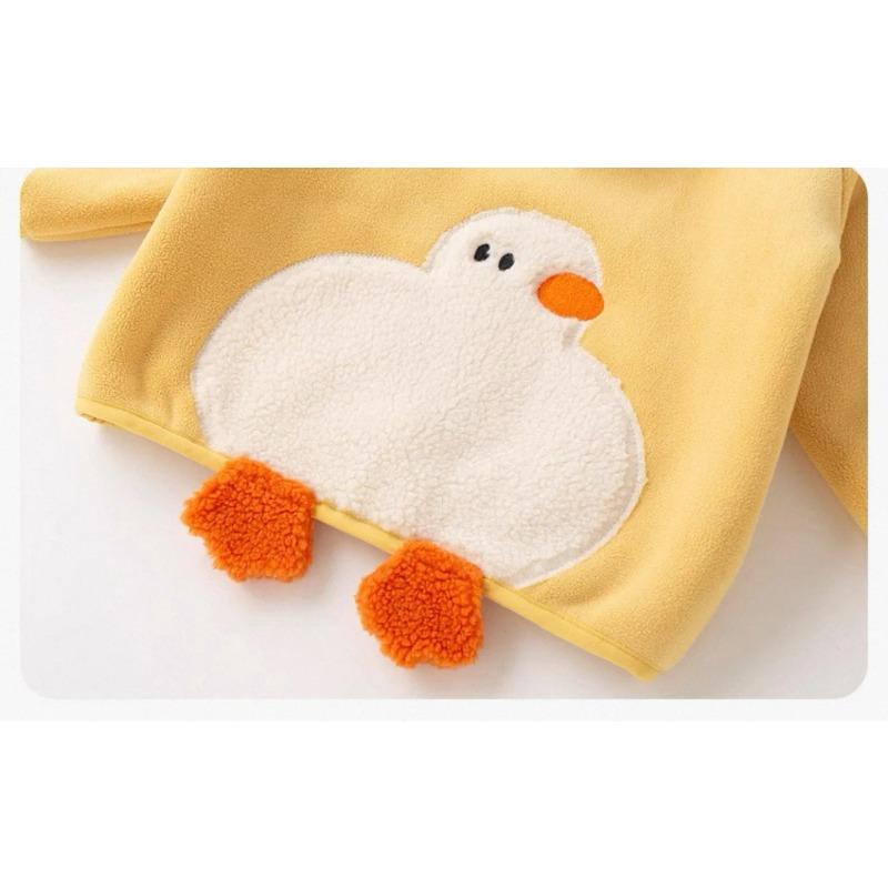 Kinder Wintermantel Verdickte Fleecejacke Cartoon Tier Kapuzenjacke Oberbekleidung Jungen Mädchen Warme Winter Kinderkleidung
