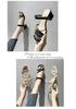 Women's Fairy Style Summer Sandals: 2025 Collection, Outdoor Roman Design, Medium Thick Heel, Korean Style, Two-Way Wear.