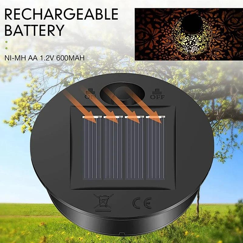 Solar Lantern Replacement Top 7 Lumens LED Solar Panel Lid Light Outdoor Hanging Solar Lights Spare Parts for Garden Yard Use