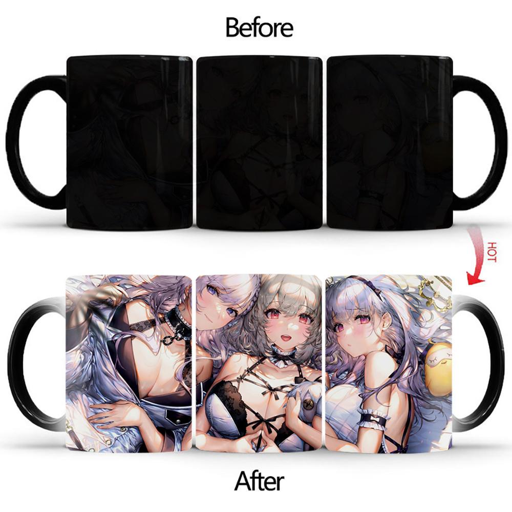 Nuevo Diseño de Chica Sexy Taza que Cambia de Color Cerámica Térmica Taza de Café Taza de Desayuno Leche Tazas De Ceramica Creativas Mugs BSKT-010
