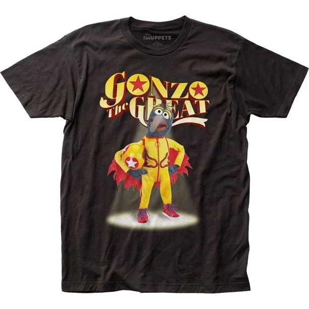 Men s The Muppets Gonzo the Great T-Shirt Black Size Small - New 2XL