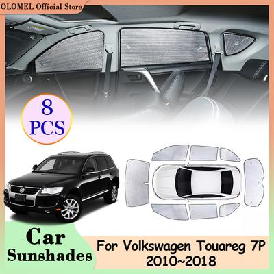 Car Sunshades for Volkswagen VW Touareg MK2 7P Hybrid 2010~2018 2012 Full Coverage Windshield Front Rear Window Visor Accessorie