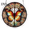 Stained Glass Puzzle Round Acrylic Suncatcher Puzzle, UV Printed Window Hanging Decor Educational Game 7.48 Inch DIY Craft Light Catcher Ornament for