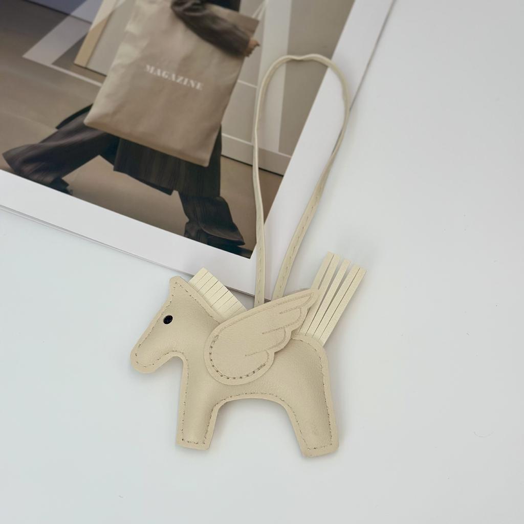 Little Pegasus pendant pu leather platinum bag Kelly bag pendant keychain bag pendant gift schoolbag Pony pendant