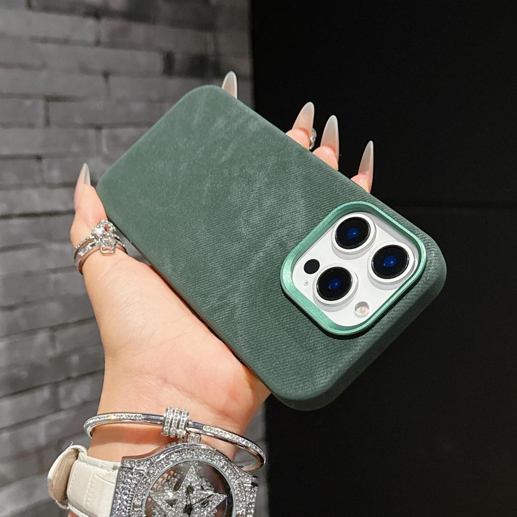 iPhone 16 Pro Max Case: Full Coverage Flannel with Metal Lens & Electric Melt Buttons