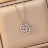 [Titanium Steel] Necklace Women's Copper Micro-inlaid Electroplating Advanced Sense Delicate Clavicle Chain Jewelry
