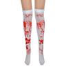 Women Thigh Stockings with Blood Splash/Cross Pattern for Cosplay Show  Halloween Masquerade Party