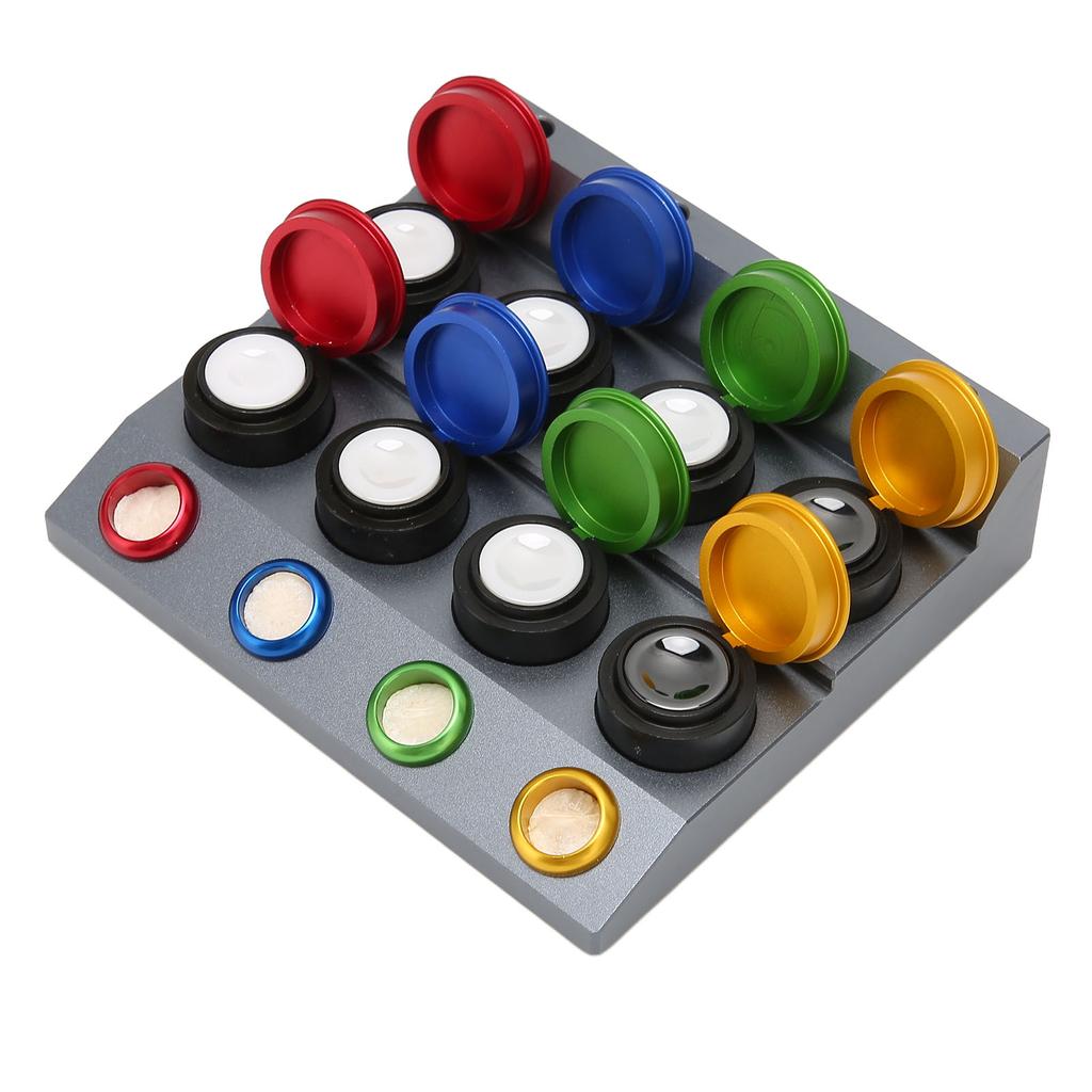 Watch Oil Kit 8 Holes Watch Oil Cup Holder Dust Proof Cover Oil Pen Watch Repairing Accessory