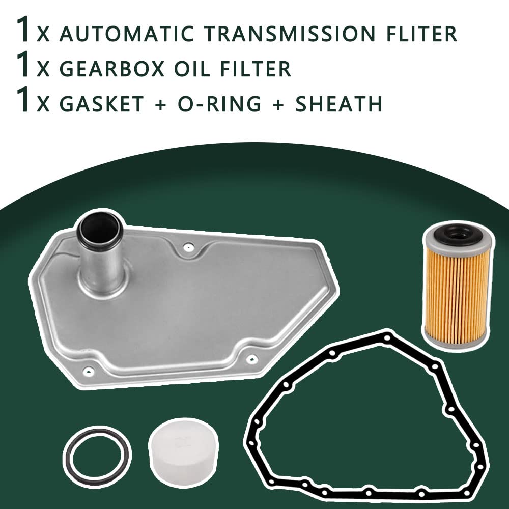 Transmission Filter Kit 31728-3JX0C Replacement for Nissan Sentra Tiida Versa Suzuki Swift Chevrolet Spark 31728-3JX0A 31728-3JX0B