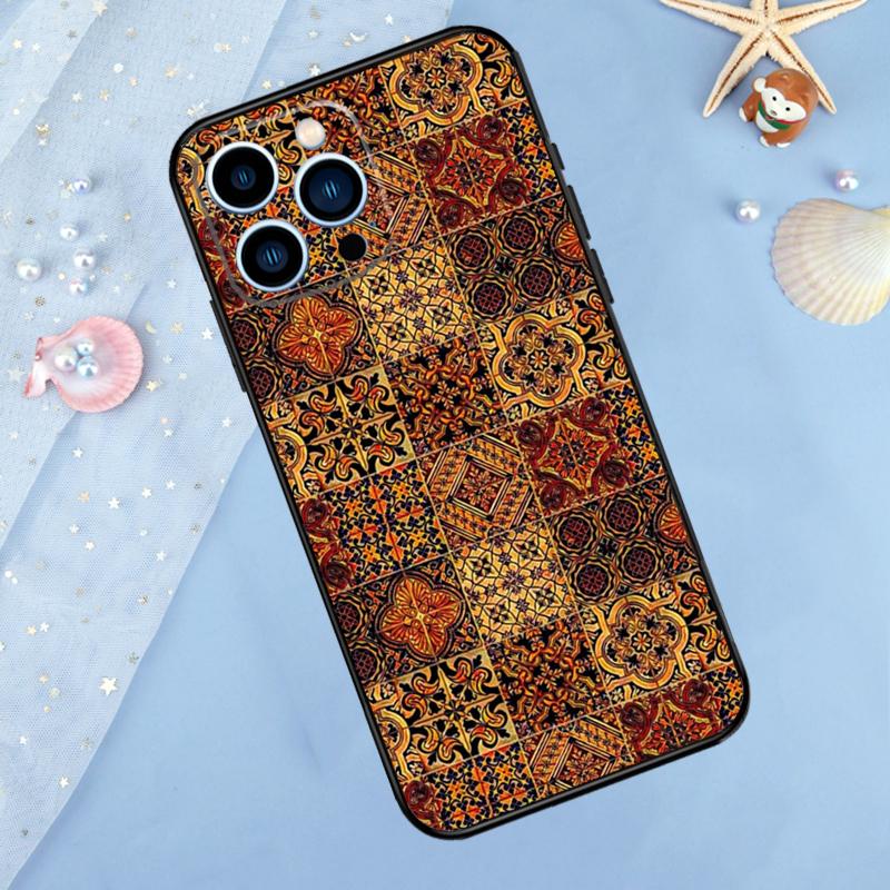 

Moroccan Tile Case For iPhone 17 Pro Max 16 15 14 12 11 13 Pro Max Plus 12 13 Mini 16e 17 Air Back Cover iPhone 14 Pro