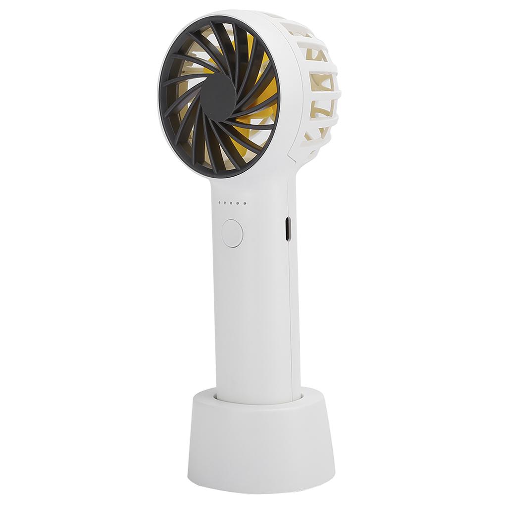 Handheld Cooling Fan Mini USB Rechargeable Mute Portable Removable Front Cover AromatherapyWhite