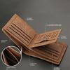 Minimalist PU Leather Men's Short Wallet Black Coffee Two-fold Retro Coin Purse Large Capacity ID Card Holder Men Women