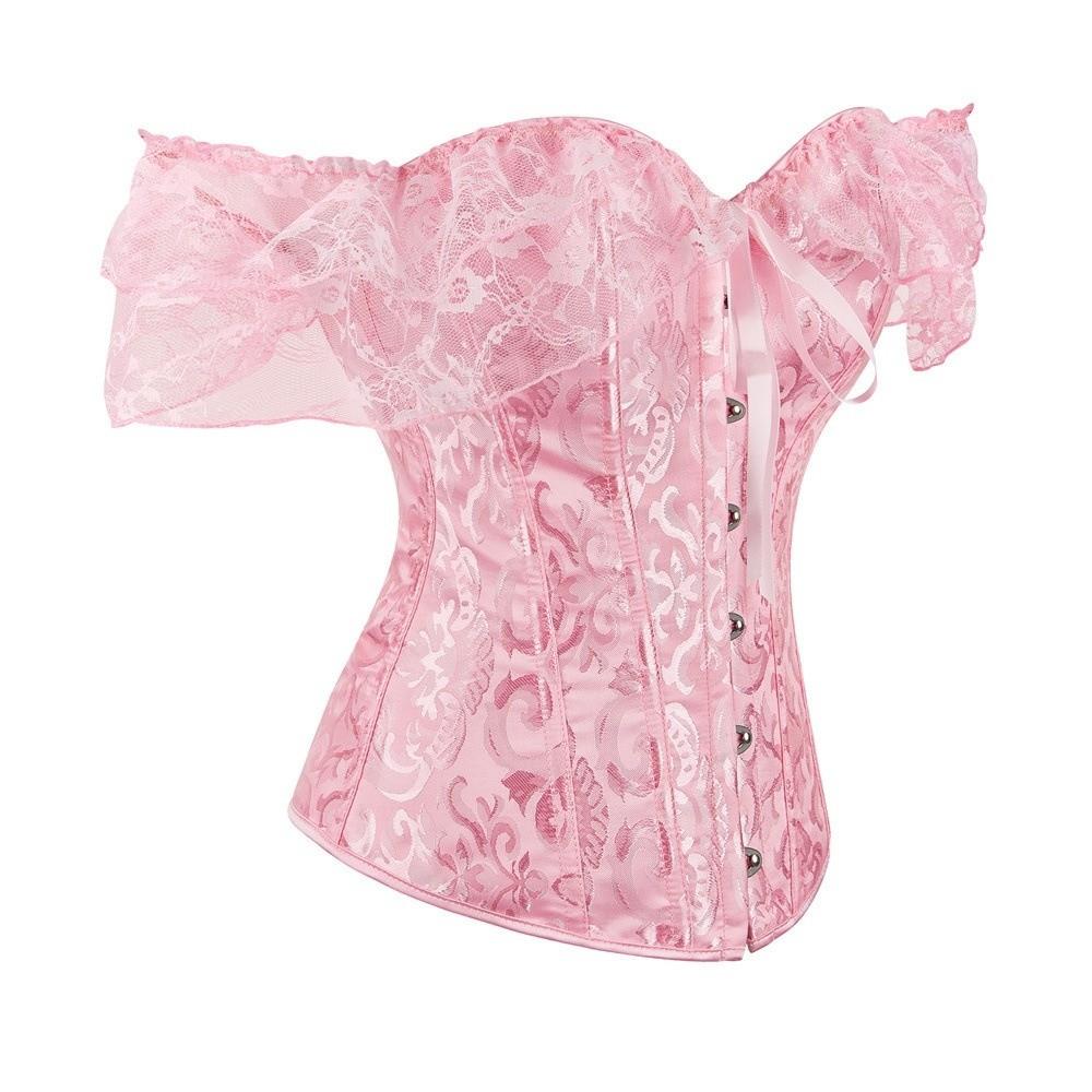 Vintage Corset Bustier Top Sexy Corset Waist Trainer New Jacquard Underbust Corset  Women Gift