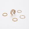 New Product, Multi-Layer Diamond-Set Open Ring, Cold Wind 5-Piece Set, Joint Ring For Women
