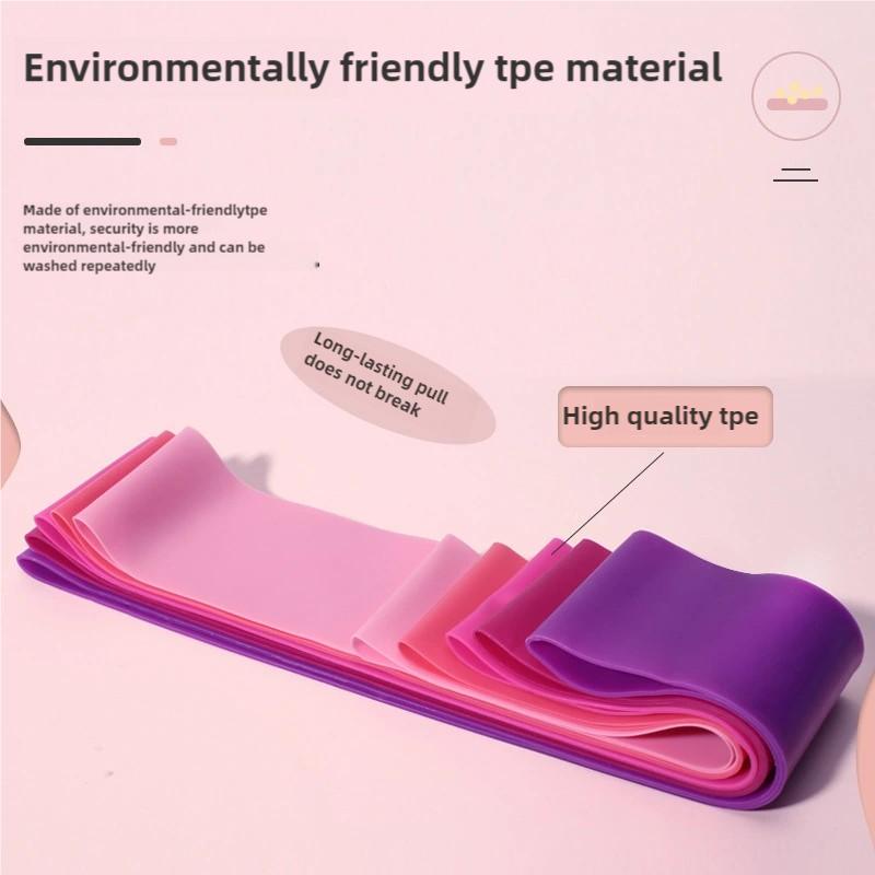 Pink Booty Bands 5-Set for Lifts & Toning - Non-Slip Elastic Loops for Home Gym, Travel - Workout Guide Included