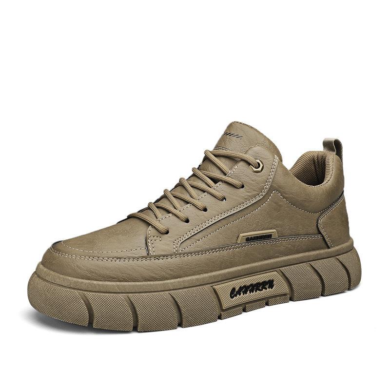 Men's Shoes Autumn Waterproof and Non-slip Chef's Shoes Versatile Work Labor Protection Shoes Men's Sports and Casual Black Leather Shoes