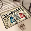 Please Take Off Your Shoes When Entering. Creative Doormat Anti-slip Area Rug for Living Room Bedroom Sofa Doormat Kids Carpet