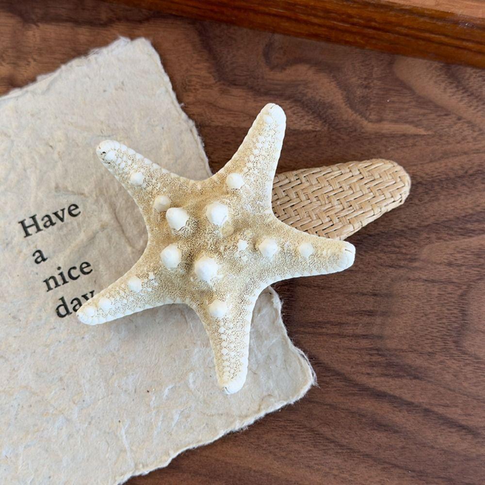 Korean Style Starfish Hair Clip Beach Sweet Bangs Clip Creative Sea Star Hairpin Barrettes