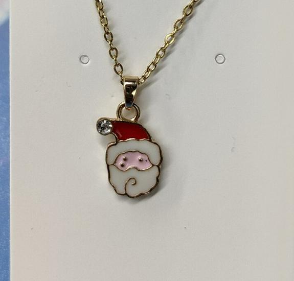Cross-border Christmas Wish Tree Snowman Reindeer Bells Necklace