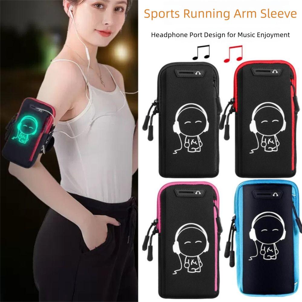 Staubdichte Handy-Handgelenktasche Stoßfeste Sport-Armtasche Leuchtende Lauf-Handytasche Radfahren