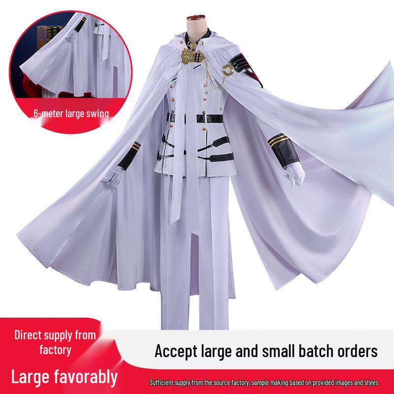 Seraph of the End Mikaela Hyakuya Cosplay Costume Set - Anime Stage Performance Attire