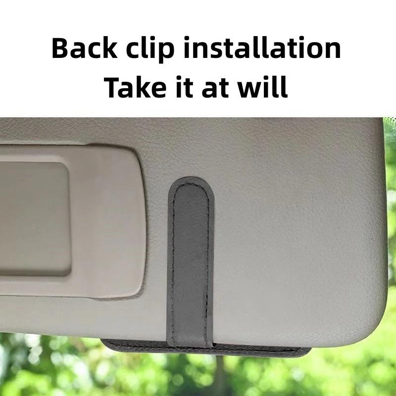 2025 Hot Car Card Holder Sun Visor Organizer For Mazda CX3 CX5 CX8 CX30 Mazda 2 3 6 Sunvisor Ticket Sunglasses Holder Storage Po