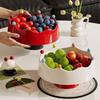 Crown Design Fruit Serving Plate Detachable Dry Fruit Tray Cute Fruit Bowl  with Fork  Living Room