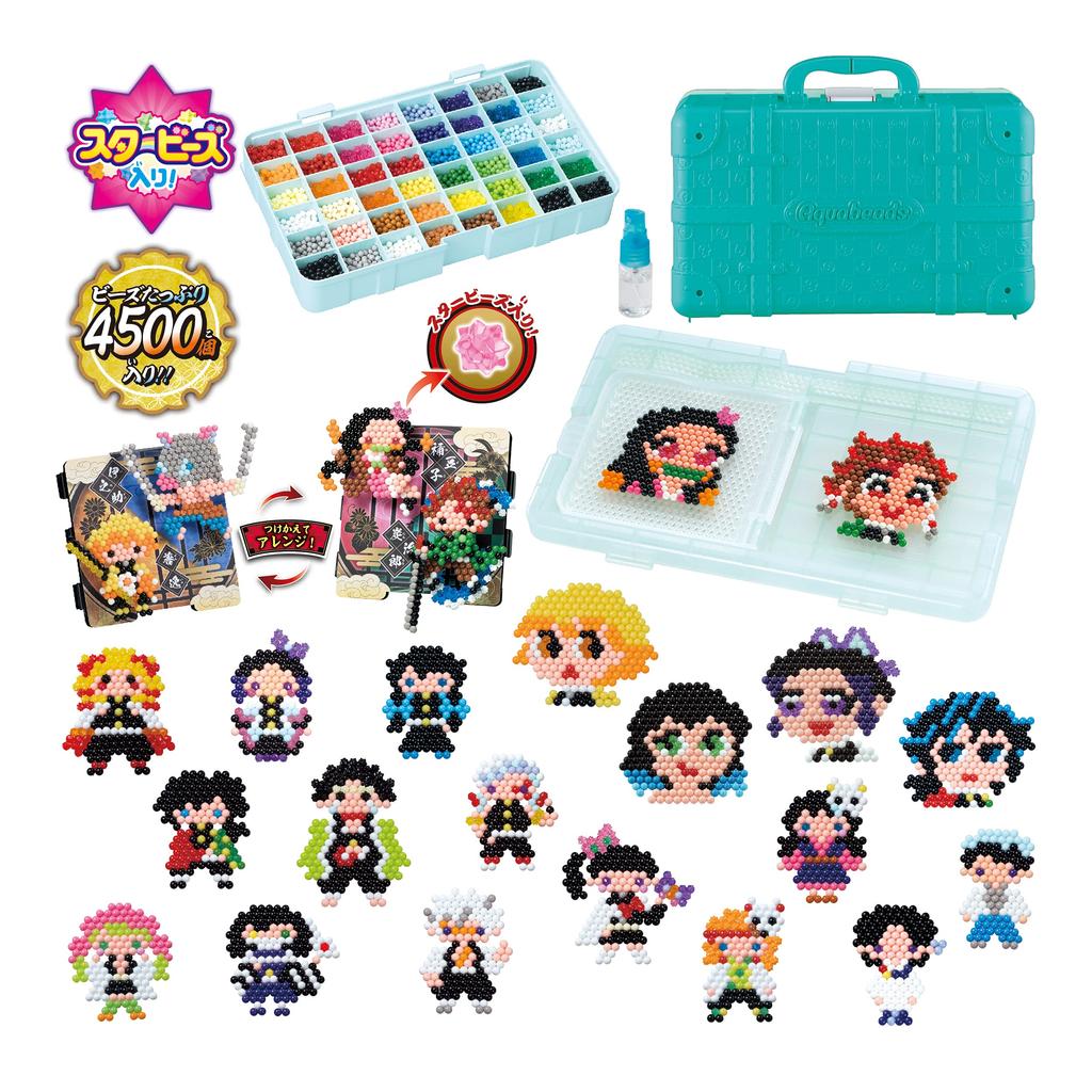 Aquabeads Character All-in-One Set [Demon Slayer: Kimetsu no Yaiba Total Concentration DX Trunk] AQ-S92 ST Mark Ages 6+ Toy Water Sticks Together