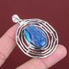 Regenbogen-Calsilica Anhänger 925 Sterlingsilber Anhänger Handgefertigter Designer-Anhänger Edelsteinanhänger Regenbogen-Calsilica Schmuck Geschenke für Mutter