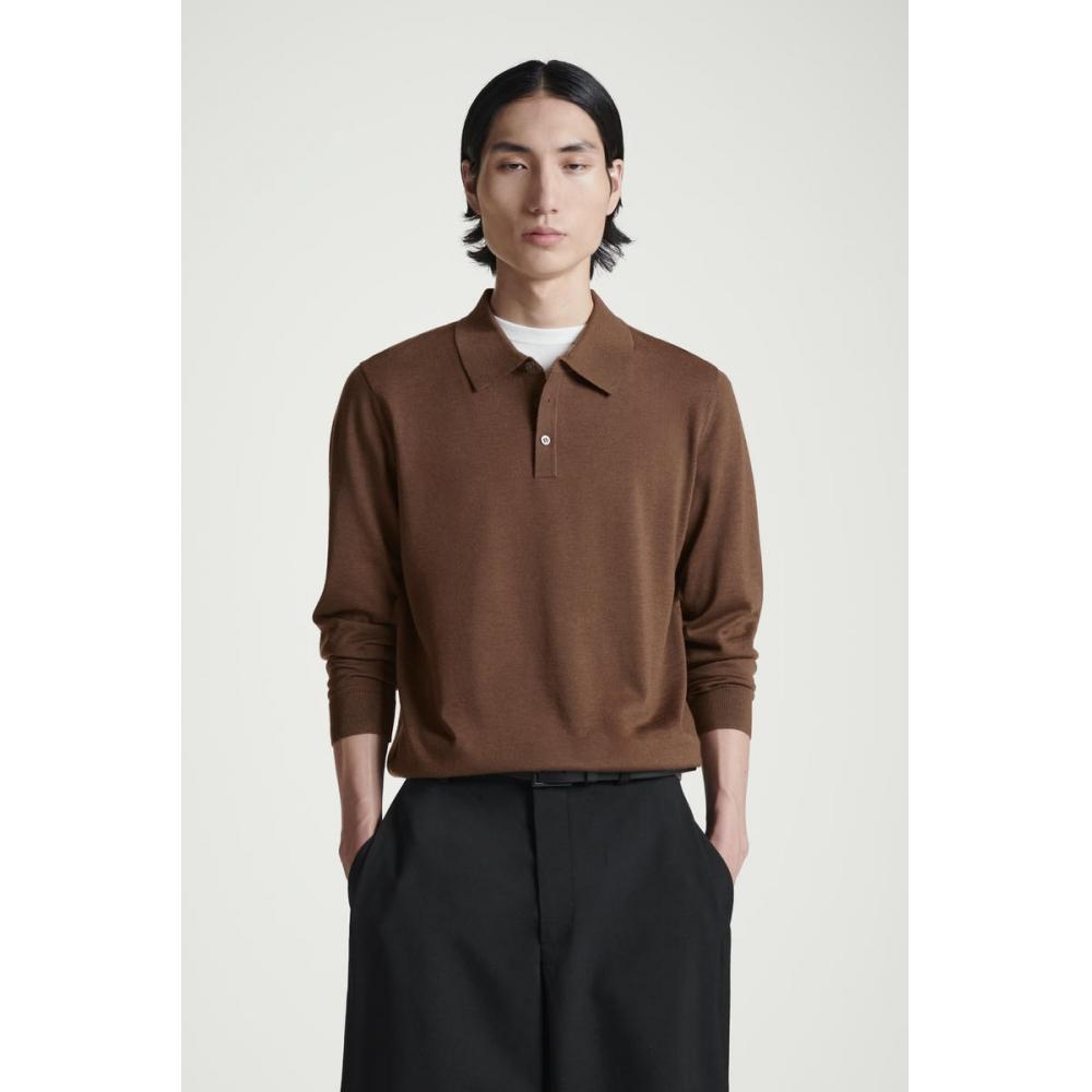 

Рубашка поло из мериносовой шерсти COS Japan