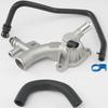 Aluminum Engine Coolant Housing Water Outlet Kit with Inlet Hose and Oil Cooler Hose Compatible with 2011-2021 Chevy Cruze Sonic Trax, Buick Encore