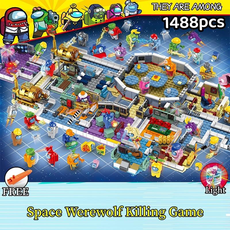 New Space Werewolf Killer Game Toys Internal Ghost Civilian Dolls Assemble Building Blocks Boy Toys Gift Christmas Birthday Gift
