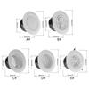 ABS Air Vent Extract Valve Grille Round Diffuser Ducting Air Ventilation Cover Air Volume Kitchen Bath Outlet 100mm