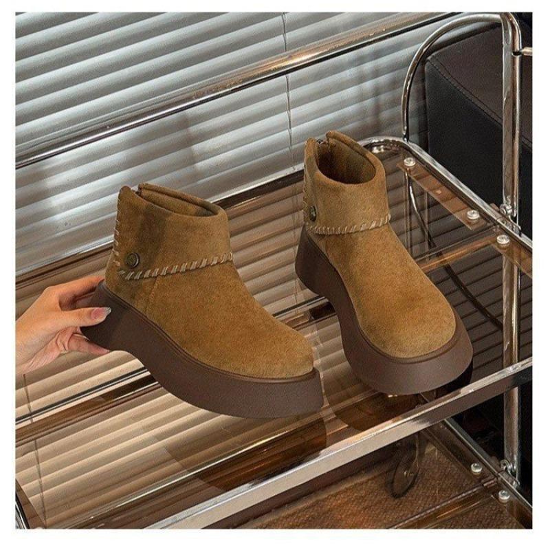 Muffin Platform Short Boots Women's New Boots Lightweight and Comfortable Martin Boots Women