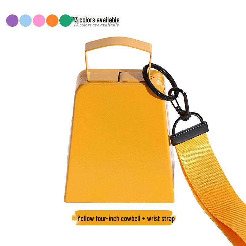 Three-Inch & Four-Inch Hand-Cranked Cowbells - 13 Colors, Perfect for Parties and Handicrafts