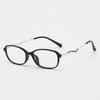 Intelligent Gentle Lady TR Glasses Frame - Ultra-Light, Natural Look with Hollow Temple Design and Prescription Lenses