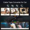 TOPINCN Bluetooth 5.0 4 Channel Car Cassette Converter, Auto Power Off, Plug and Play, and Playable with USB Cable