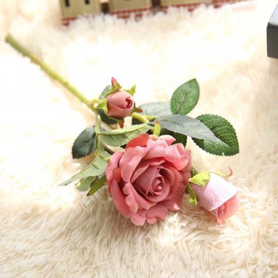 Kunstig Rose Blomster Klut Midtpunkt Håndverk Bryllupsfest Hjem Dekor