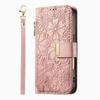 Pouzdro-peněženka pro Samsung Galaxy A06 A15 A16 A25 A26 A36 A56 A71 4G M15 M36 Šňůrka Zip Držák na karty Sklopný stojánek Magnetický kryt