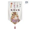Japanese Lucky Cat Short Curtain Kitchen Partition Sushi Shop Restaurant Decor Signboard Tea Room Pennant Izakaya Half Curtains