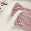Stylish Gloves Winter with Fluffy Windproof Warm Touch Screen for Women Thermal Knitted Fur Trim