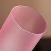 Cherry Blossom Powder Mug Frosted High Footed Crystal Cup Afternoon Black Tea Tall Glass Cup Household Items Drinking Tea Cups
