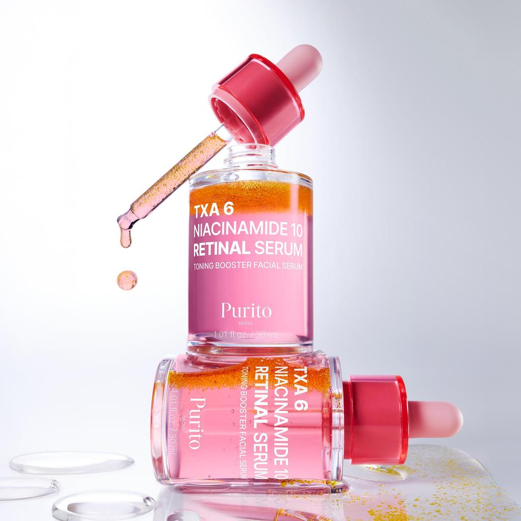 Purito Seoul Tranexamic Acid 6% Niacinamide 10% Retinal Serum Dark Spot Brightening Tone Care 30ml