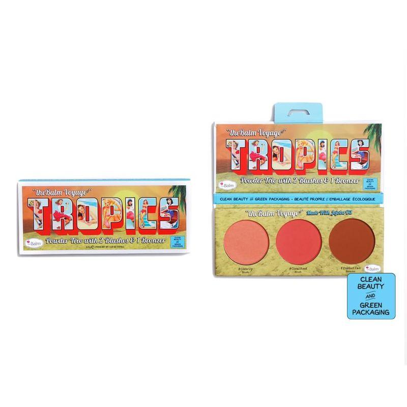 TheBalm - "theBalm Voyage" Trio Puder Tropikalny Z 2 Różami i 1 Bronzerem