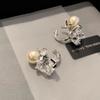 Super Flash 5A Zircon Pearl Without Ear Piercings, Ear Clips, Women's Ear Bone Clips, Earrings, Temperament Ears