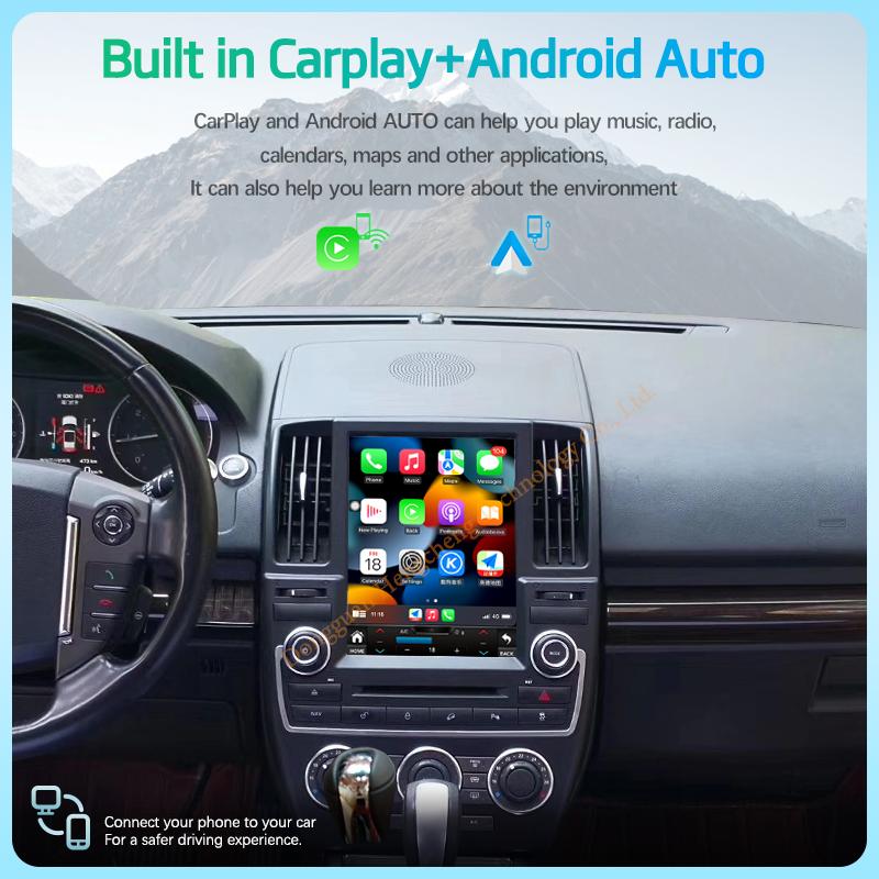 10.4" For Land Rover Freelander 2 2007 - 2015 GPS Navigation Radio Android12 8+128G CarPlay 4G 360Camera Car Multimedia Player