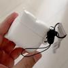 Funda Creativa para Auriculares con Forma de Cojín Cubierta Flexible de Silicona TPU Y Accesorio con Encanto Para Pods 4 2024