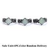 1Pcs Retro Crystal Ring Natural Stone Amethyst White Crystal Handmade Vintage Punk Finger Ring Jewelry Gift